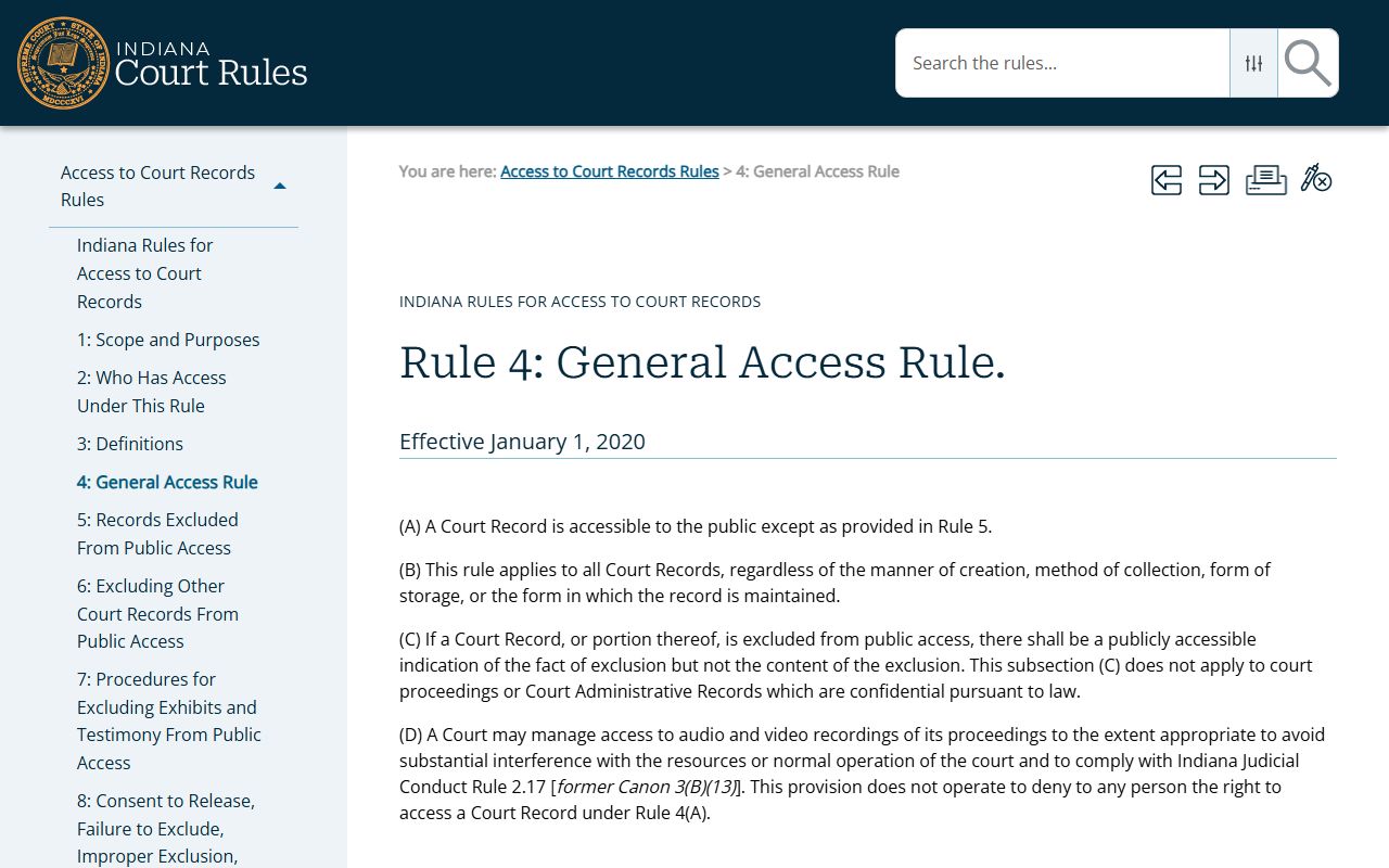 Howard County court records Rule 4 source