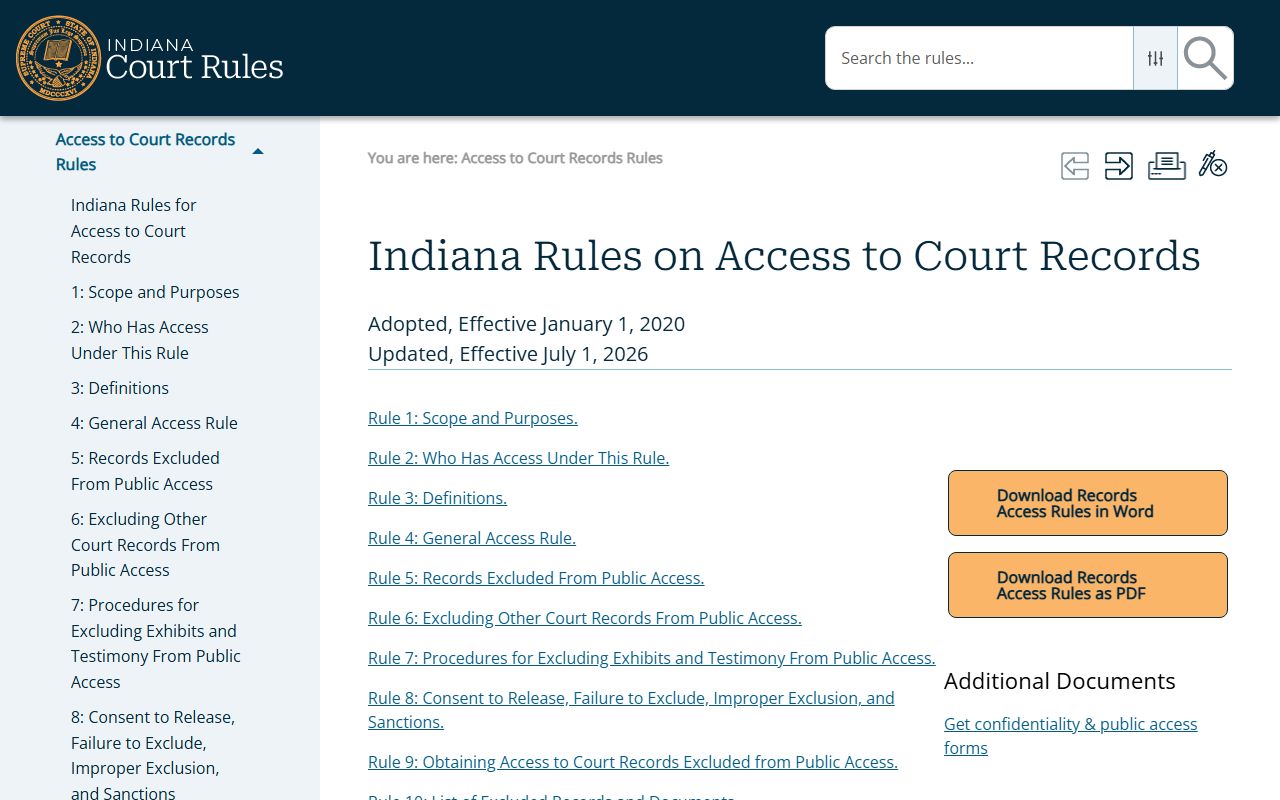 Howard County court records access rules source
