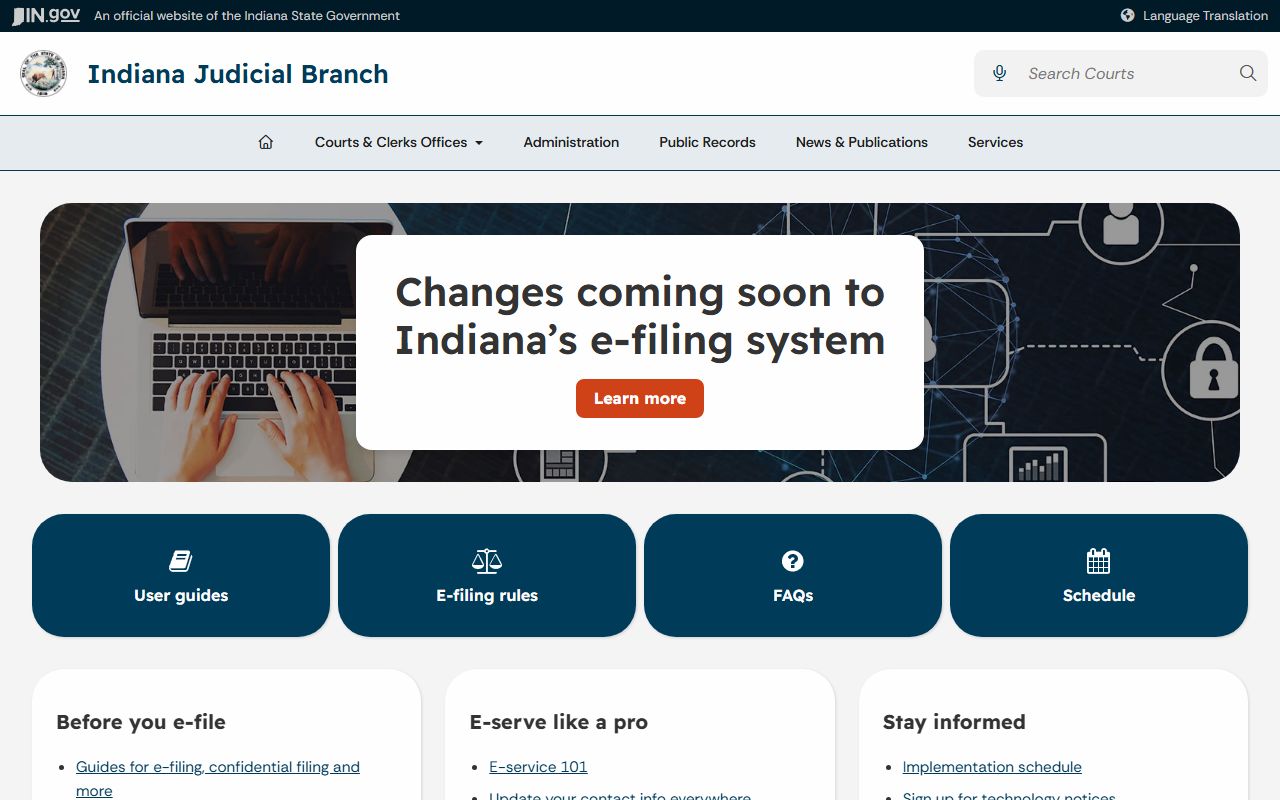 Howard County court records e-filing source